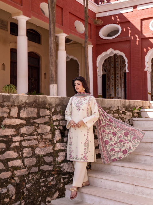 VOL 279 | 10 | ZAIB BY SHANAYA | DIGITAL PRINTED 3PC STONE LINEN SUIT | PRINTED SHIRT, TROUSER & DUPATTA