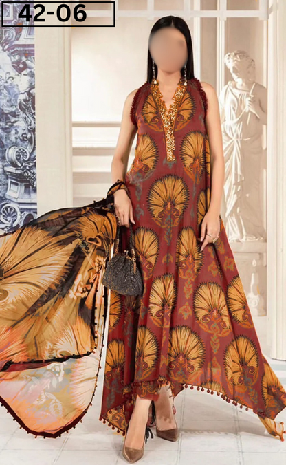 VOL 42 | DS 06 | BANA DORIA LAWN 3PC