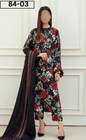 VOL 84 | DS 03 | DIGITAL PRINTED LAWN 3PC BAMBER DUPATTA