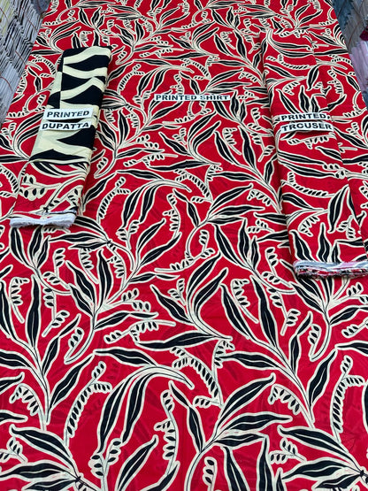 VOL 104 | DS 04 | DIGITAL PRINTED LAWN 3PC TANADORIA LAWN DUPATTA