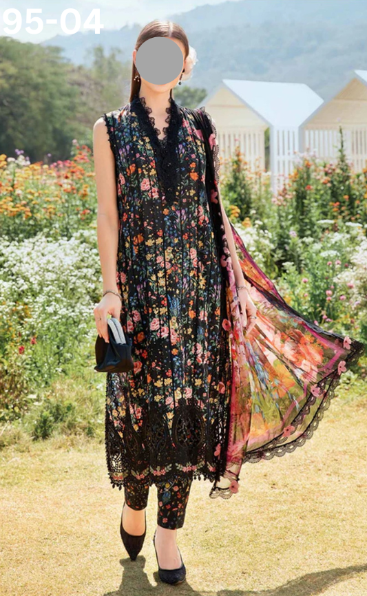 VOL 95 | DS 04 | DIGITAL PRINTED LAWN 3PC LAWN DUPATTA