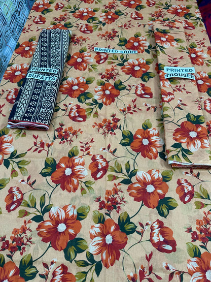 VOL 104 | DS 05 | DIGITAL PRINTED LAWN 3PC TANADORIA LAWN DUPATTA