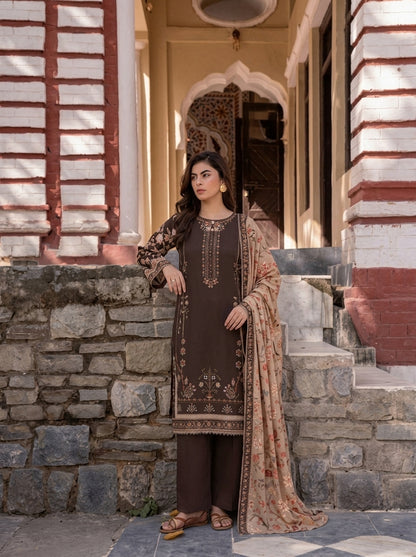 VOL 279 | 08 | ZAIB BY SHANAYA | DIGITAL PRINTED 3PC STONE LINEN SUIT | PRINTED SHIRT, TROUSER & DUPATTA