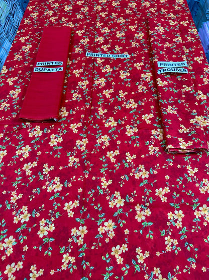 VOL 104 | DS 09 | DIGITAL PRINTED LAWN 3PC TANADORIA LAWN DUPATTA