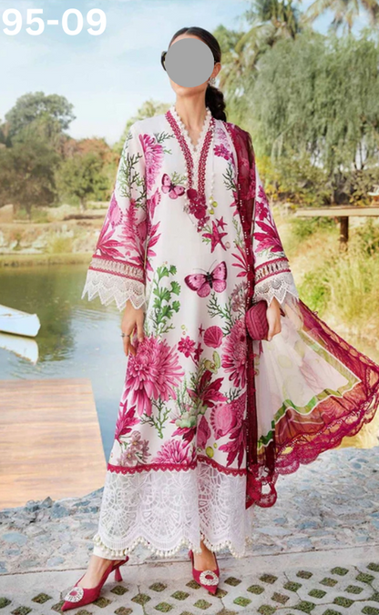 VOL 95 | DS 09 | DIGITAL PRINTED LAWN 3PC LAWN DUPATTA