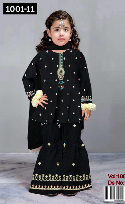 KIDS EMBROIDERED LAWN 2PC | DS 1001-11 |