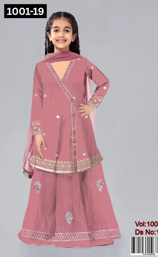 KIDS EMBROIDERED LAWN 2PC | DS 1001-19 |
