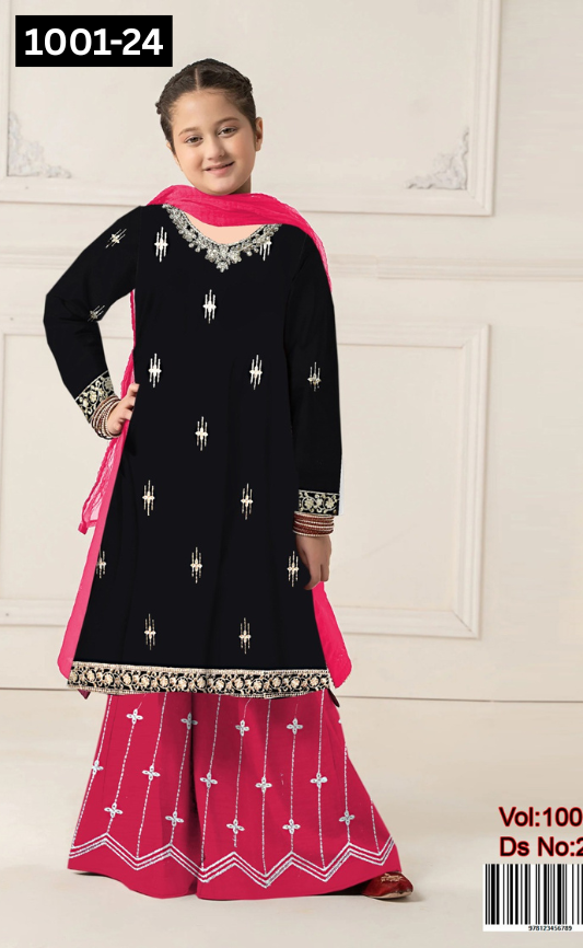 KIDS EMBROIDERED LAWN 2PC | DS 1001-24 |