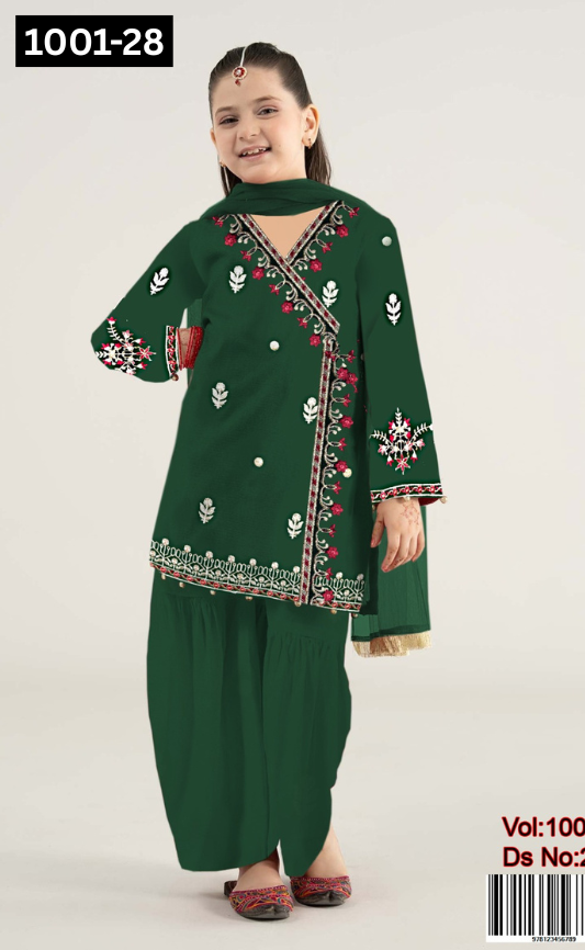 KIDS EMBROIDERED LAWN 2PC | DS 1001-28 |