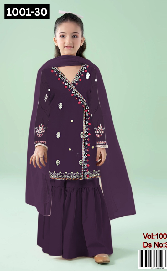 KIDS EMBROIDERED LAWN 2PC | DS 1001-30 |