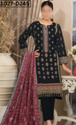 VOL 1027 | DS D245 | LINEN PRINTED EMBROIDERED 3 PIECE