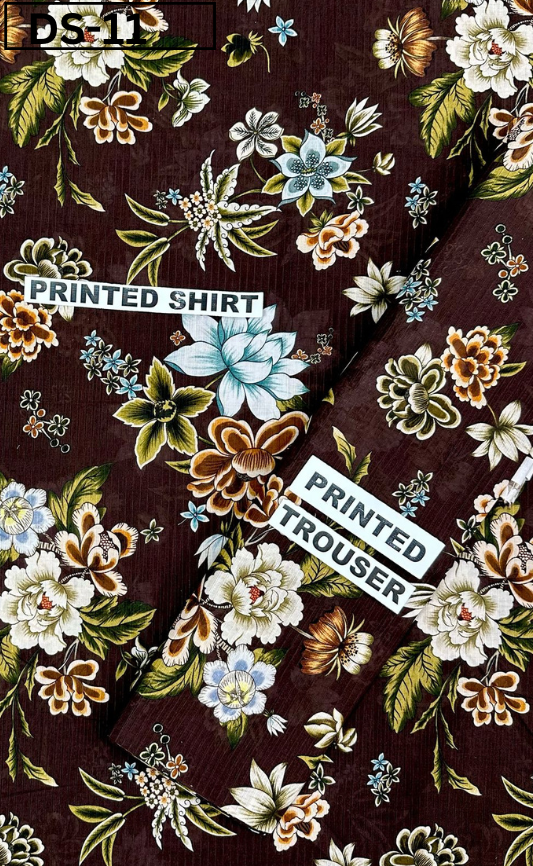 LAWN BANA DORA ALLOWER DIGITAL PRINTED 2PC | DS 11 |