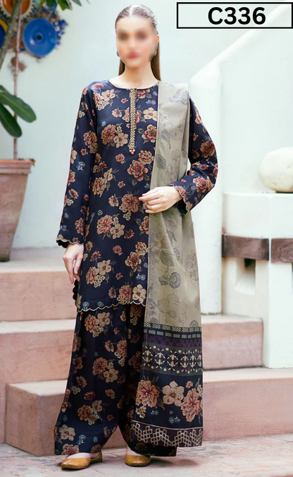 MIRHA | DS C336 | DIGITAL PRINTED LAWN 3PC