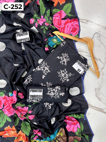 MIRHA LAWN DIGITAL PRINTED 3PC | DS C252 |
