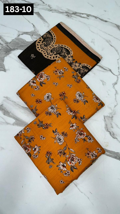 VOL 183 | DS 10 | DIGITAL PRINTED DHANAK 3PC DHANAK DUPATTA