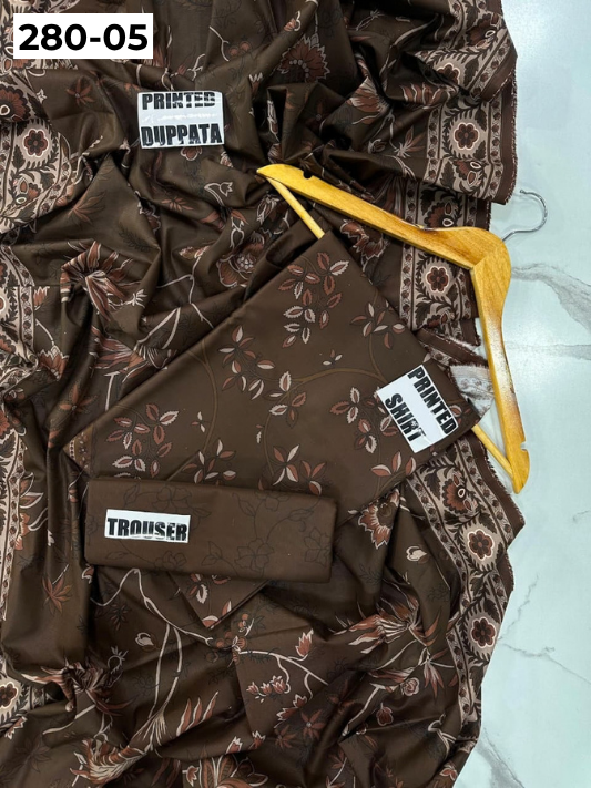 VOL 280 | 05 | WARDA BY SHANAYA | DIGITAL PRINTED 3PC CORDUROY KHADDAR SUIT | PRINTED SHIRT, TROUSER & DUPATTA