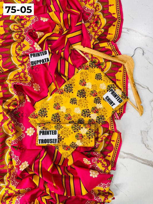 VOL 75 | DS 05 | DIGITAL PRINTED LAWN 3PC LAWN DUPATTA
