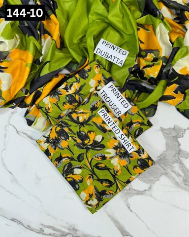 VOL 144 | DS 10 | DIGITAL PRINTED LAWN 3PC VOIL LAWN DUPATTA
