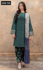 VOL 102 | DS 10 | DIGITAL PRINTED TANA DORA LAWN 3PC VOIL LAWN DUPATTA