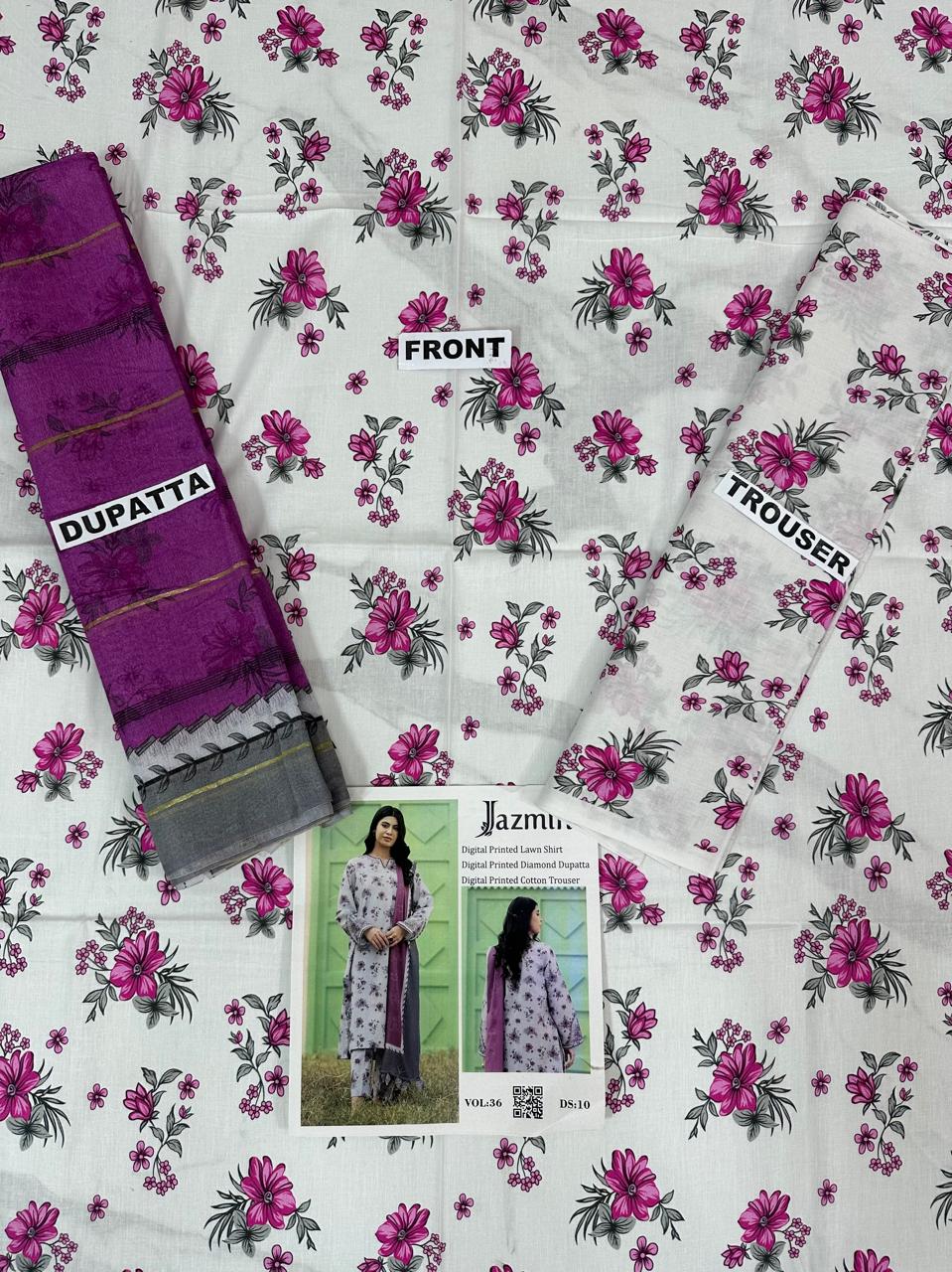 VOL 36 | DS 10 | DIGITAL PRINTED LAWN 3PC