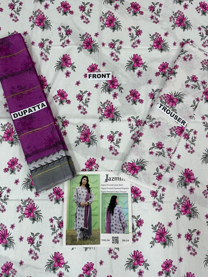 VOL 36 | DS 10 | DIGITAL PRINTED LAWN 3PC