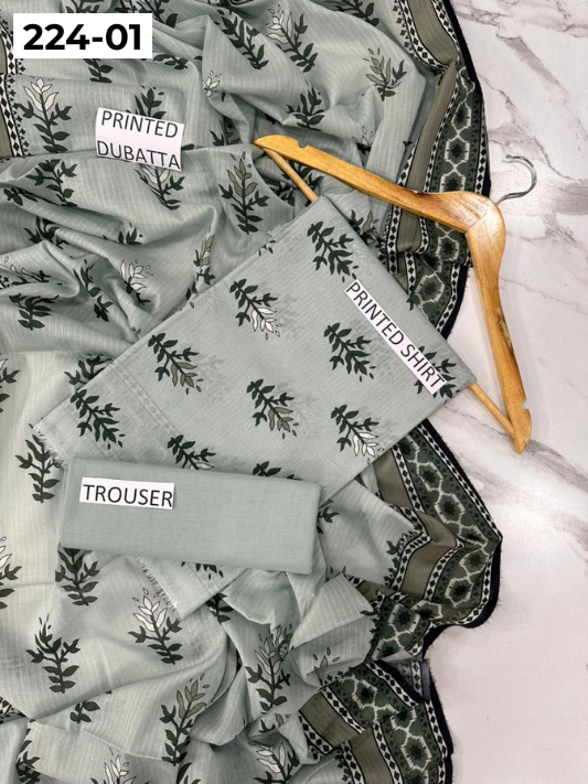 VOL 224 | DS 01 | Alkaram Studio LAWN |  DIGITAL PRINTED BANADORA LAWN SHIRT PLAIN TROUSER TANADORA LAWN DUPATTA