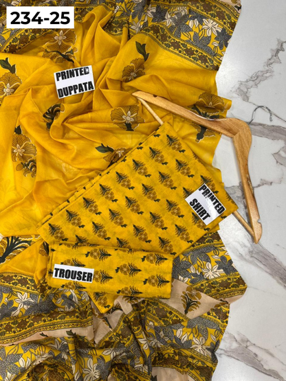 VOL 234 | DS 25 | Baroque | DIGITAL PRINTED LAWN THREE PIECES