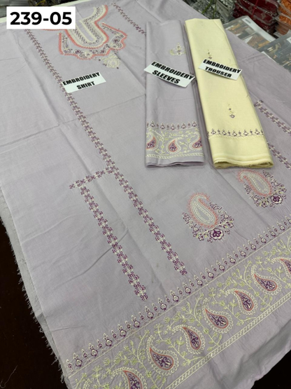 VOL 239 | DS 05 | LAWN EMBROIDERED CO-ORD SET 2PC