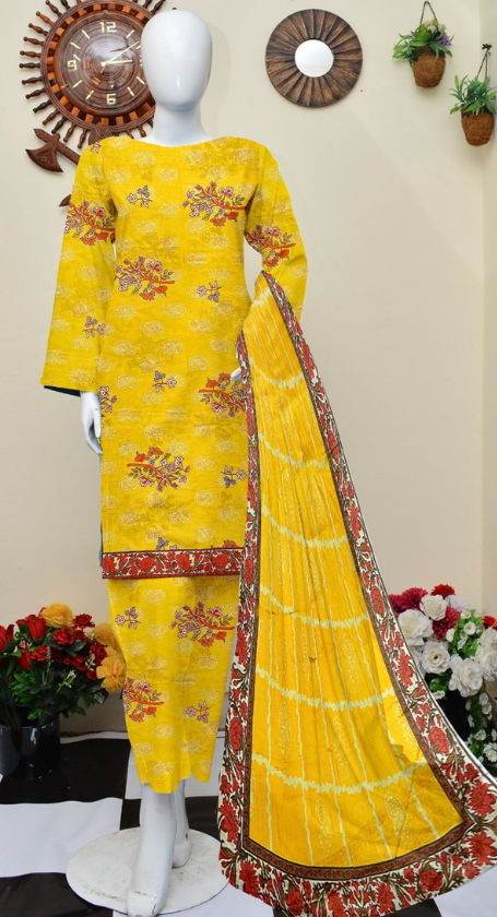 VOL 138 | DS 20 | DIGITAL PRINTED LAWN 3PC VOIL LAWN DUPATTA