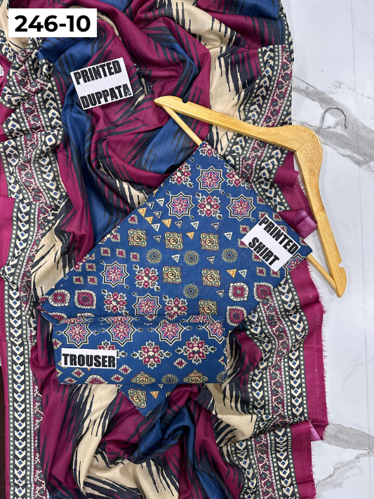 VOL 246 | DS 10 | Bareeze | DIGITAL PRINTED LAWN THREE PIECES