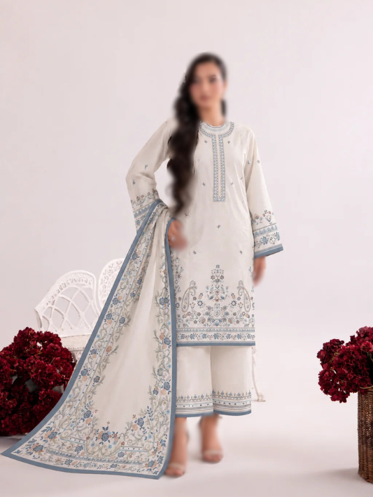 VOL 288 | DS 10 | ANAYA BY SHANAYA | DIGITAL PRINTED 3PC STONE LINEN SHIRT, PRINTED TROUSER, PRINTED STONE LINEN DUPATTA