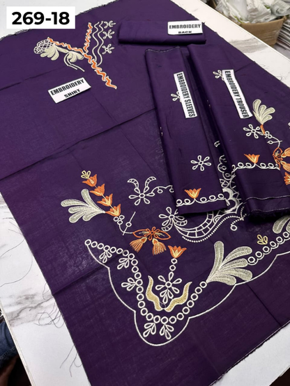 Vol-269 | DS 18 | KIDS EMBROIDERED LAWN 2PC