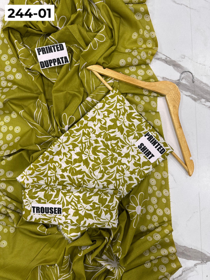 VOL 244 | DS 01 | SAPPHIRE | DIGITAL PRINTED LAWN THREE PIECES
