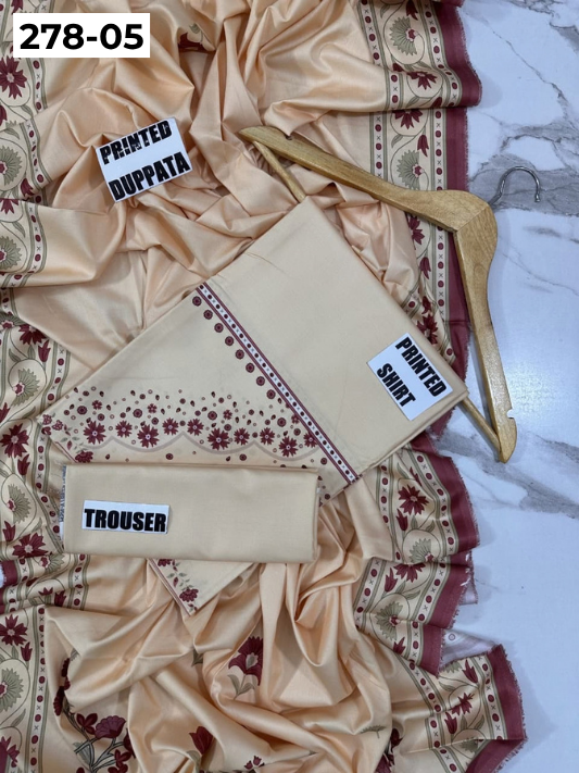 VOL 278 | DS 05 | MANNAT BY SHANAYA | DIGITAL PRINTED 3PC STONE VISCOSE SHIRT, PRINTED TROUSER, PRINTED STONE VISCOSE DUPATTA