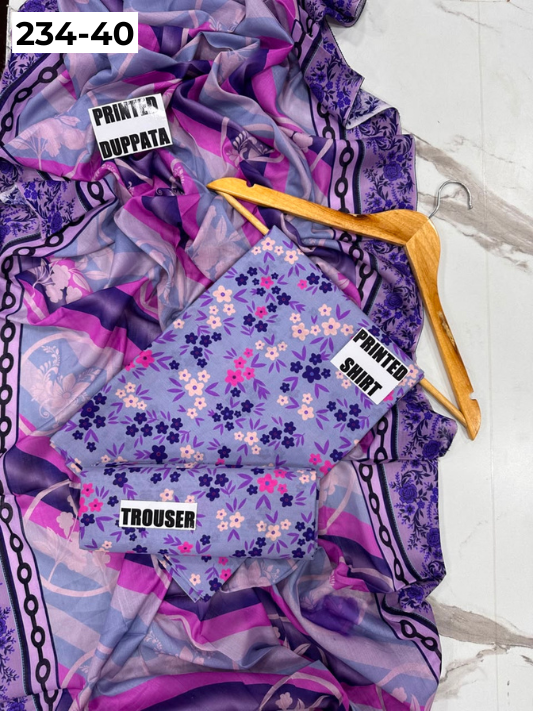 VOL 234 | DS 40 | Baroque | DIGITAL PRINTED LAWN THREE PIECES