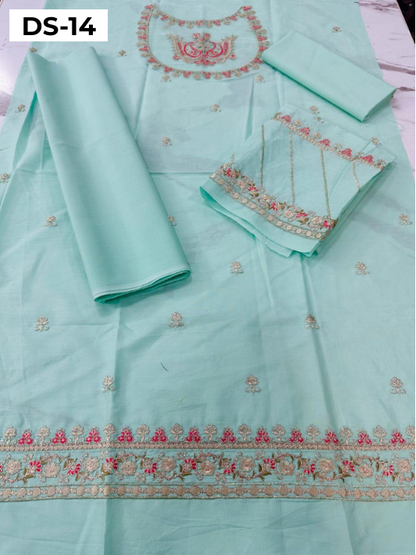 | DS 14-AQUA | KIDS EMBROIDERED LAWN 2PC