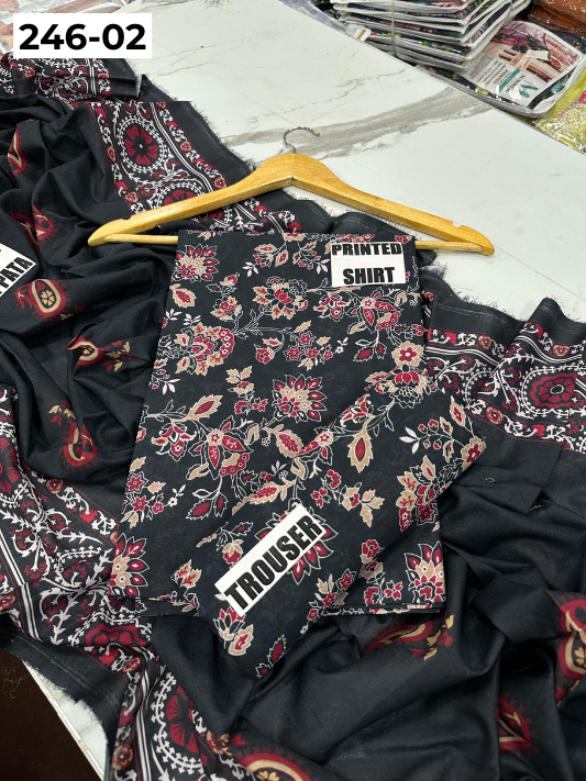 VOL 246 | DS 02 | Bareeze | DIGITAL PRINTED LAWN THREE PIECES