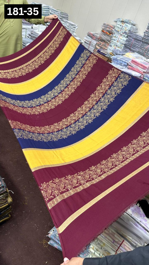 VOL 181 | DS 35 | MULTANI JACQUARD WOOL SHAWL