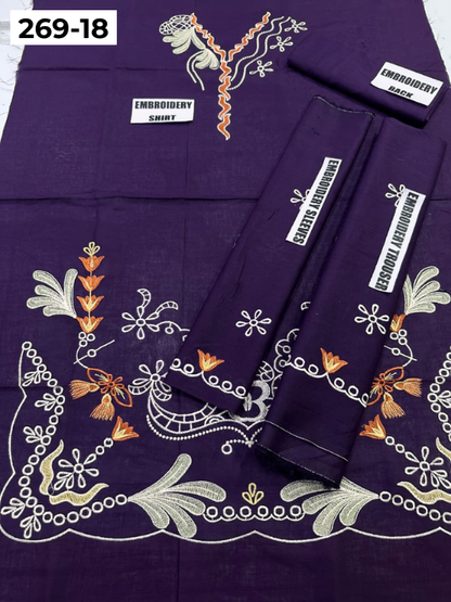 Vol-269 | DS 18 | KIDS EMBROIDERED LAWN 2PC