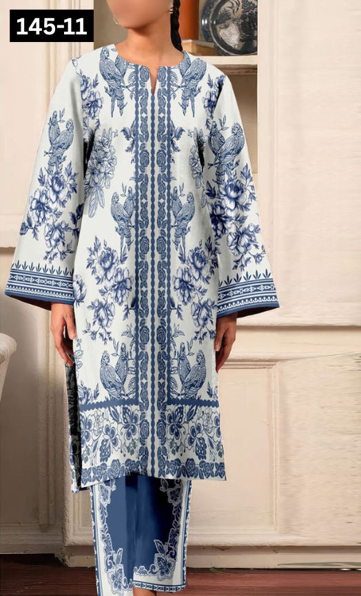 VOL 145 | DS 11 | DIGITAL PRINTED LAWN 2PC | CO-ORD SET