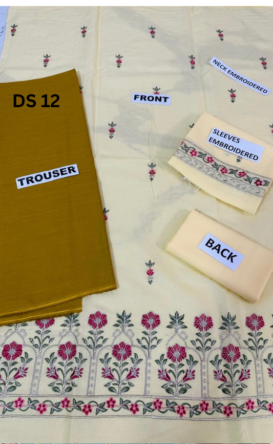 | DS 12 |KIDS EMBROIDERED LAWN 2PC