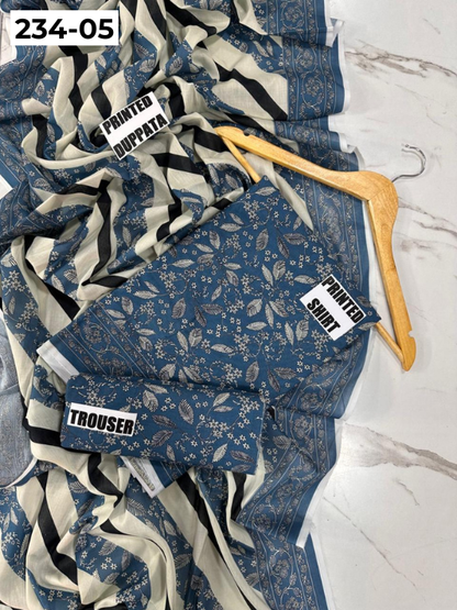 VOL 234 | DS 05 | Baroque | DIGITAL PRINTED LAWN THREE PIECES