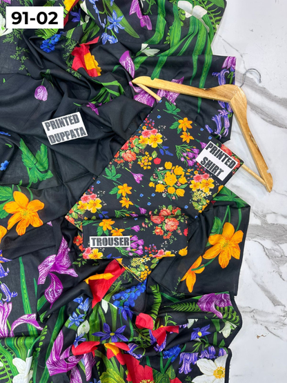 VOL 91 | DS 02 | DIGITAL PRINTED LAWN 3PC LAWN DUPATTA