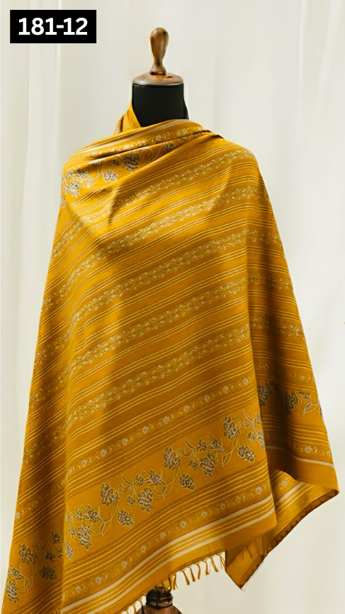 VOL 181 | DS 12 | MULTANI JACQUARD WOOL SHAWL