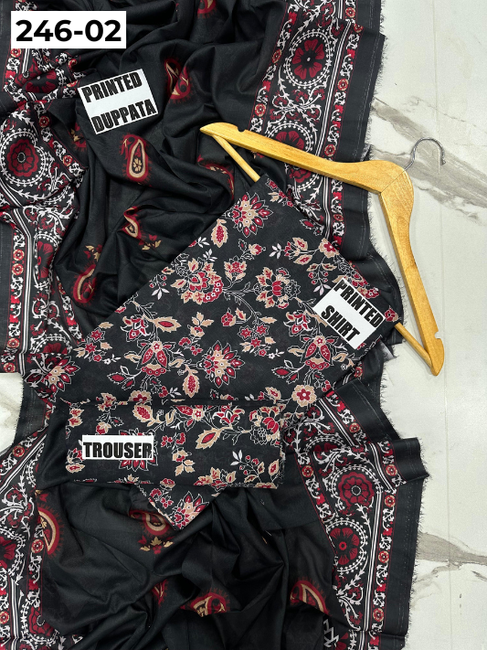 VOL 246 | DS 02 | Bareeze | DIGITAL PRINTED LAWN THREE PIECES