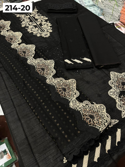 VOL 214 | DS 20 | LAWN LUXURY EMBROIDERED 3PC
