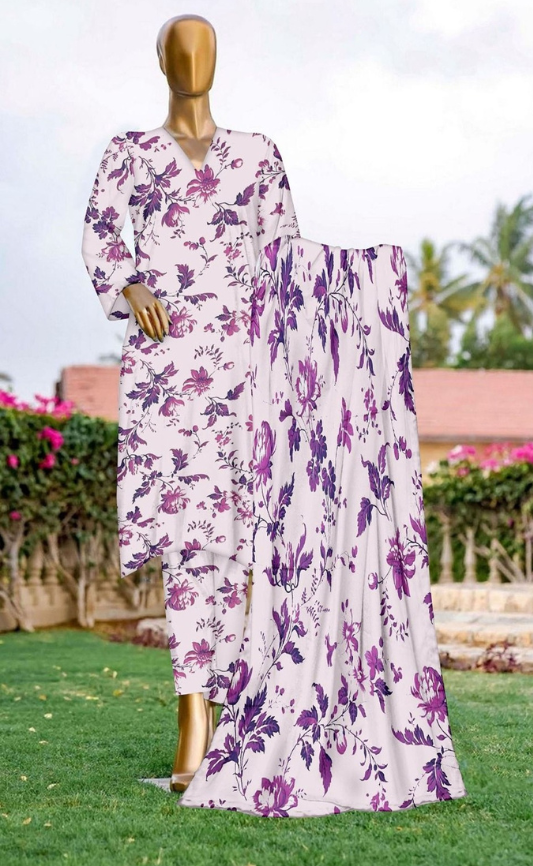 VOL 144 | DS 13 | DIGITAL PRINTED LAWN 3PC VOIL LAWN DUPATTA