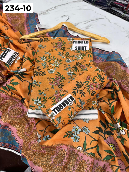 VOL 234 | DS 10 | Baroque | DIGITAL PRINTED LAWN THREE PIECES