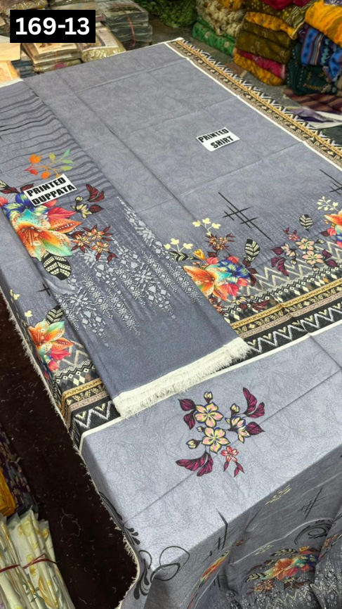 VOL 169 | DS 13 | DIGITAL PRINTED KARANDI 2PC SHIRT DUPATTA COLLECTION