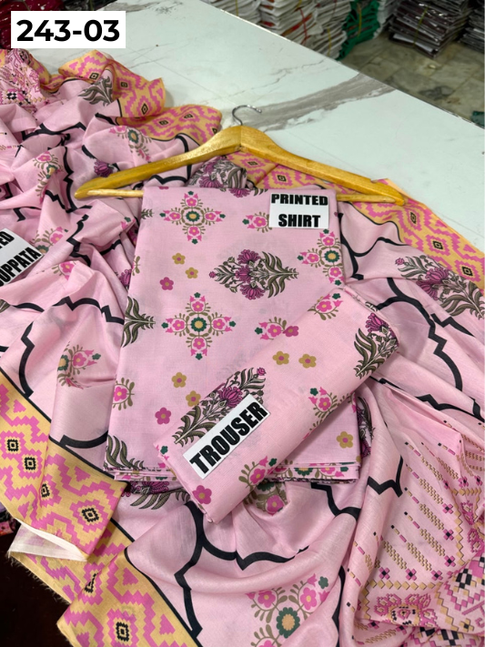 VOL 243 | DS 03 | AlKaram | DIGITAL PRINTED LAWN THREE PIECES